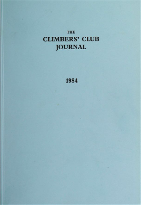Climbers' Club 1984 Journal cover